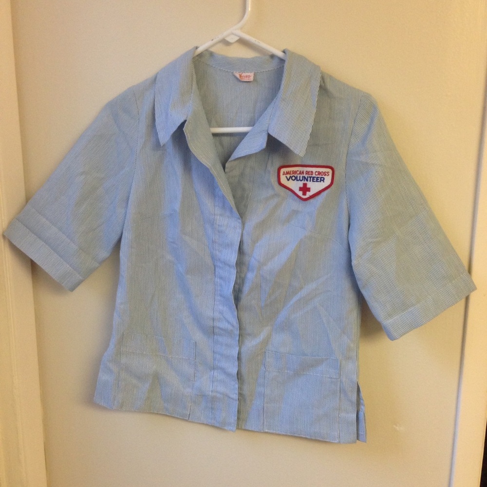 Vintage 40s American Red Cross Volunteer Shirt