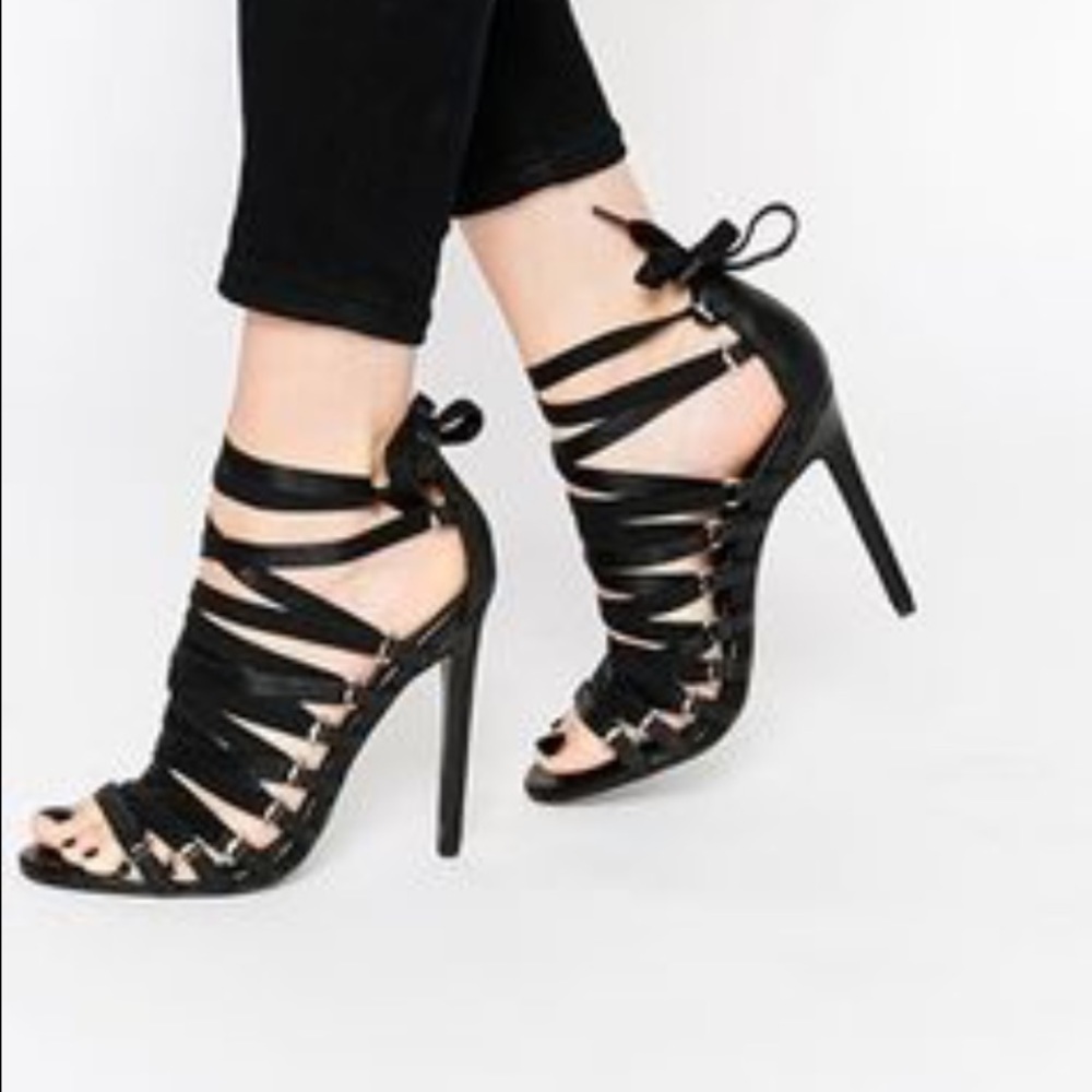 ASOS Caged Pointed High Heels