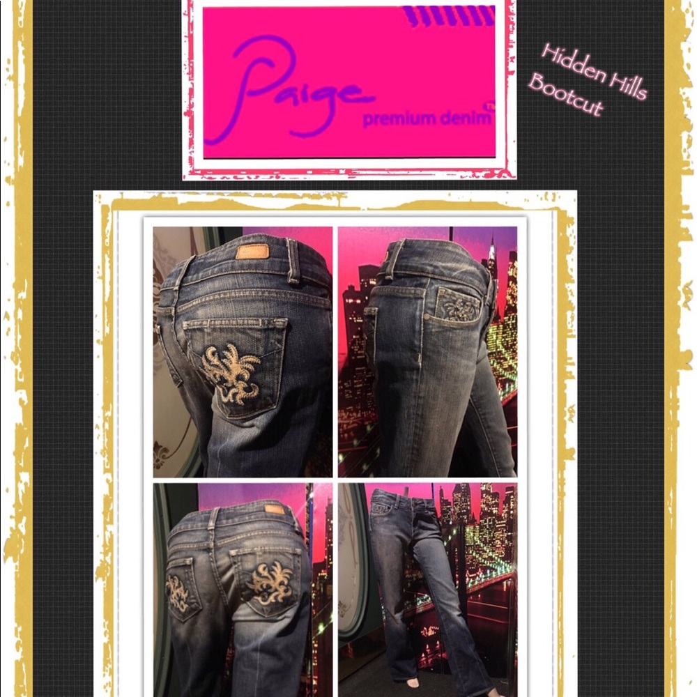 NWOT Paige, Hidden Hills, high rise denim jeans