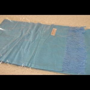 Blue pashmina scarf