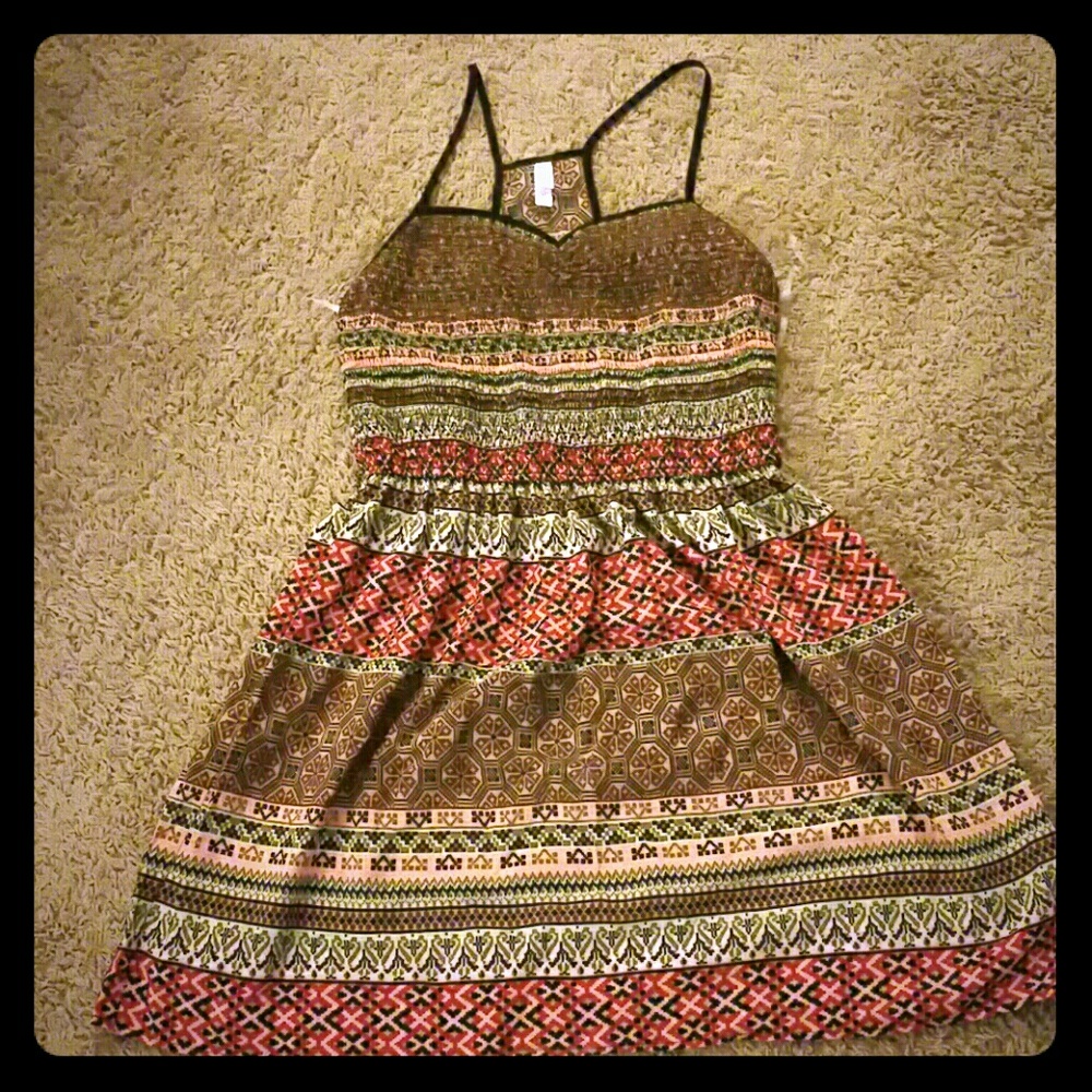 Aztec print dress