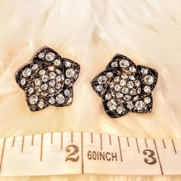 ❇️ Rhinestone clip earrings ❇️ - Picture 1 of 2