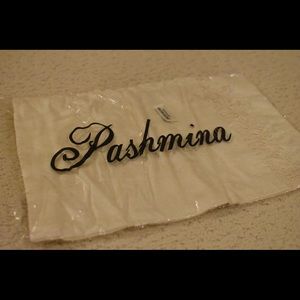 White/cream pashmina scarf