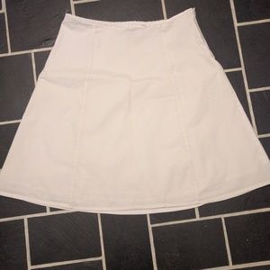 GAP white A-line skirt