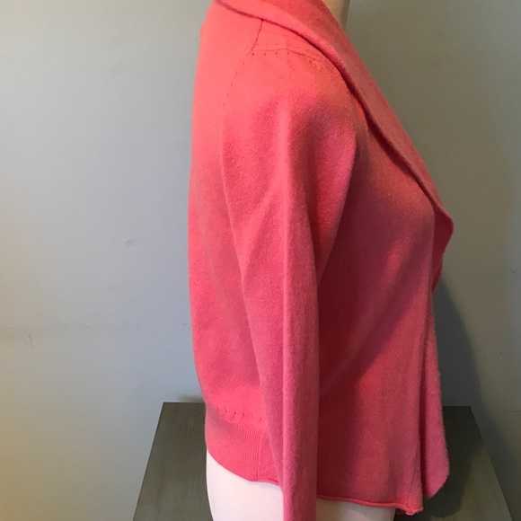 NWT Banana Republic Pink Cashmere Open Sweater - Picture 5 of 7