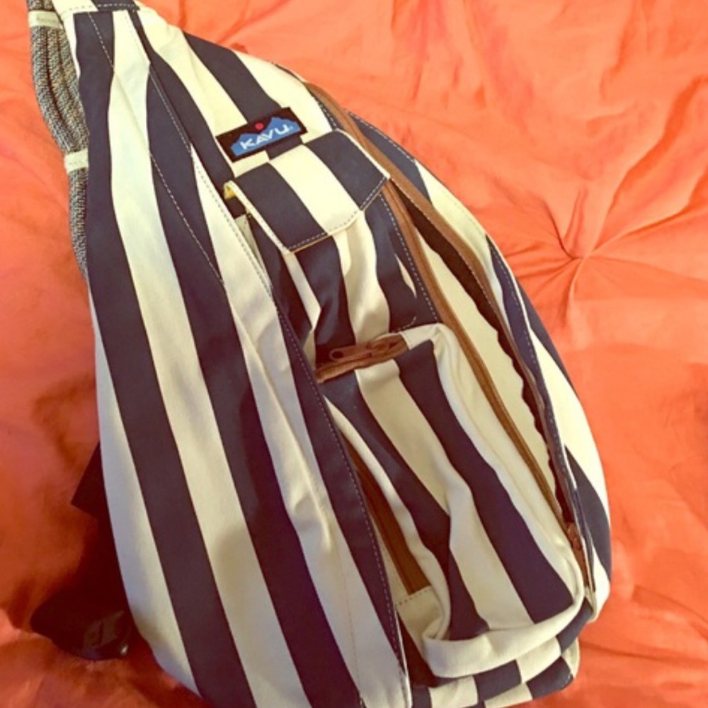 Kavu Striped Shoulder Backpack bag