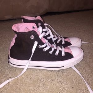 HIGH TOP CONVERSE BROWN PINK