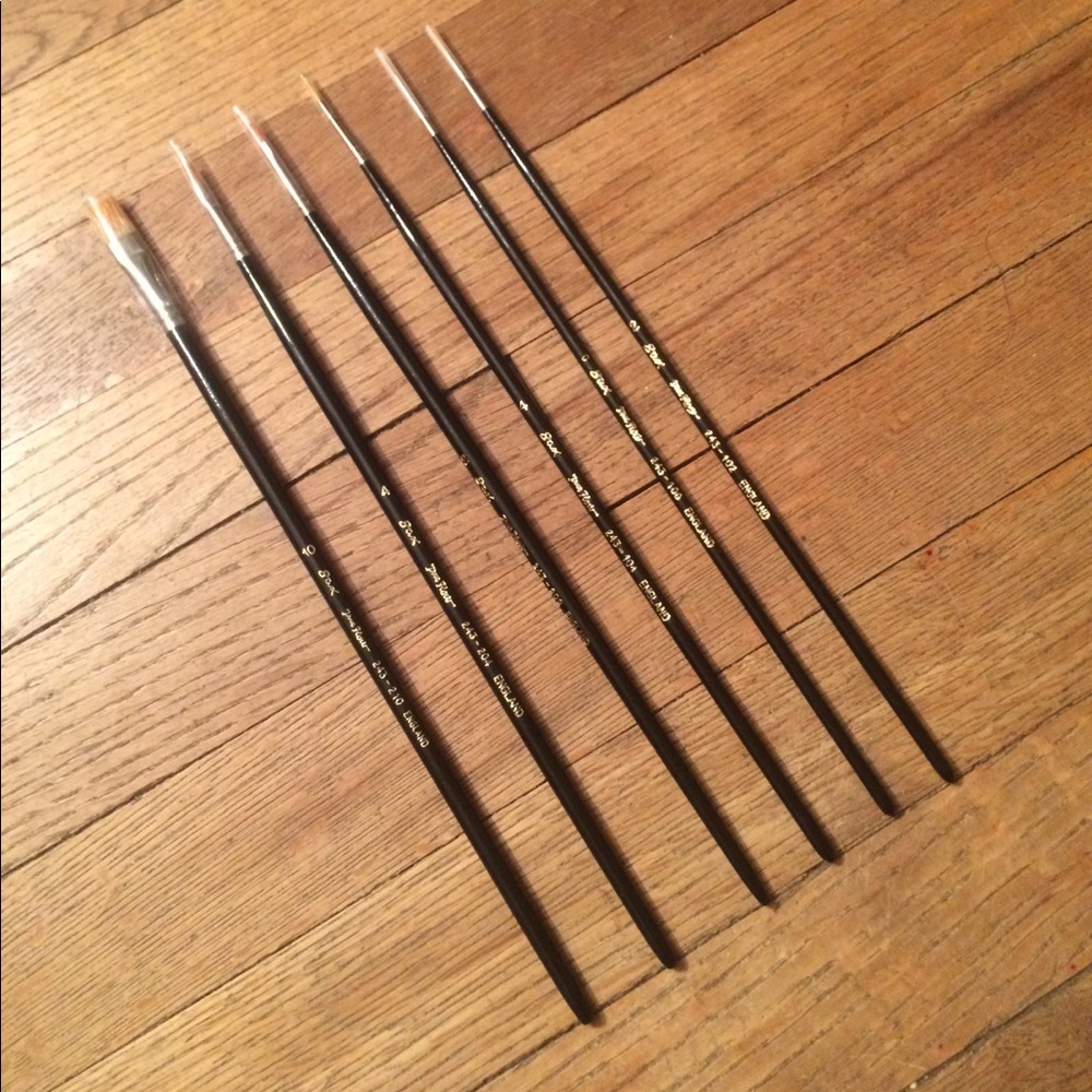 Fine Red Sable Brushes