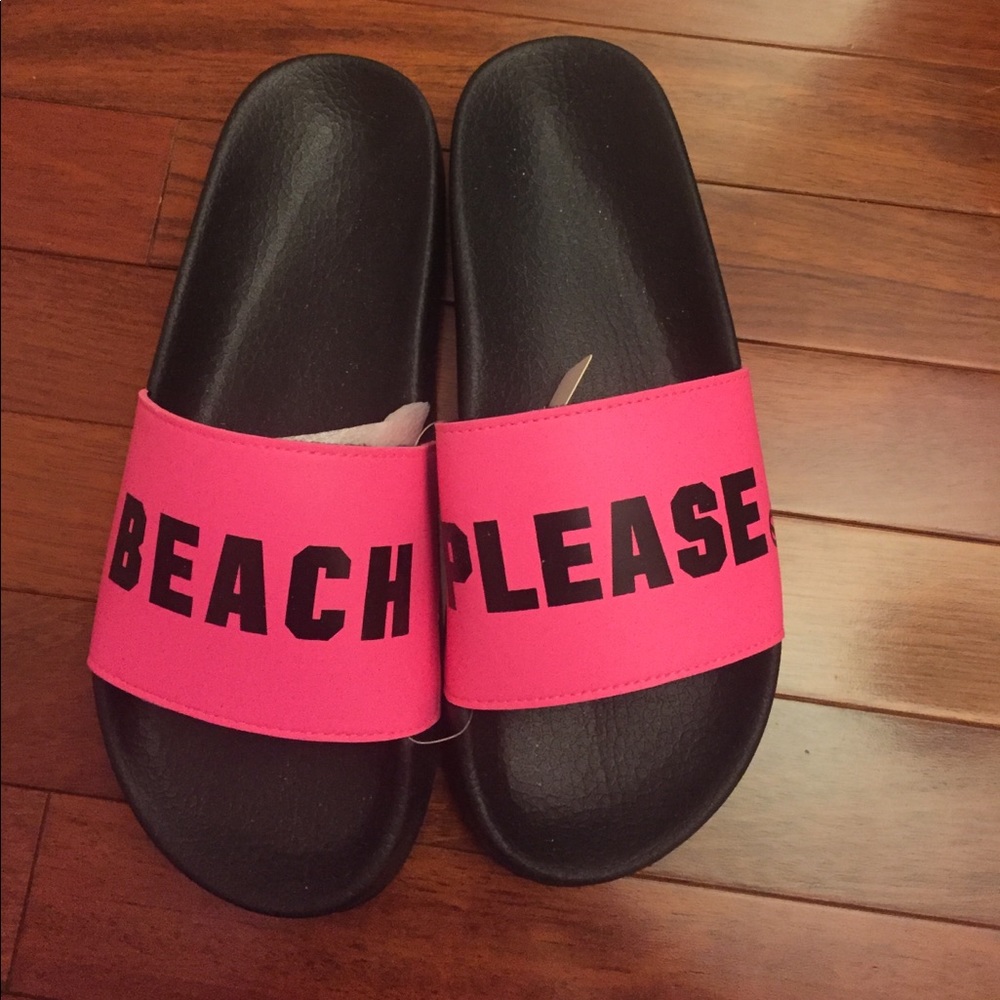 Victoria Secret Pink "Beach Please" beach sandels