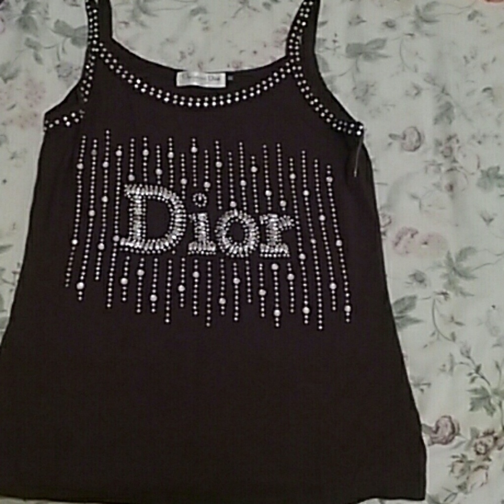 Vintage original beaded Dior tank