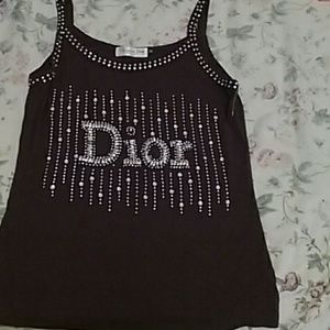 Vintage original beaded Dior tank