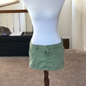 Abercrombie and Fitch Green Mini skirt