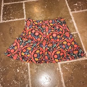 ZARA PRINTED MINI SKIRT