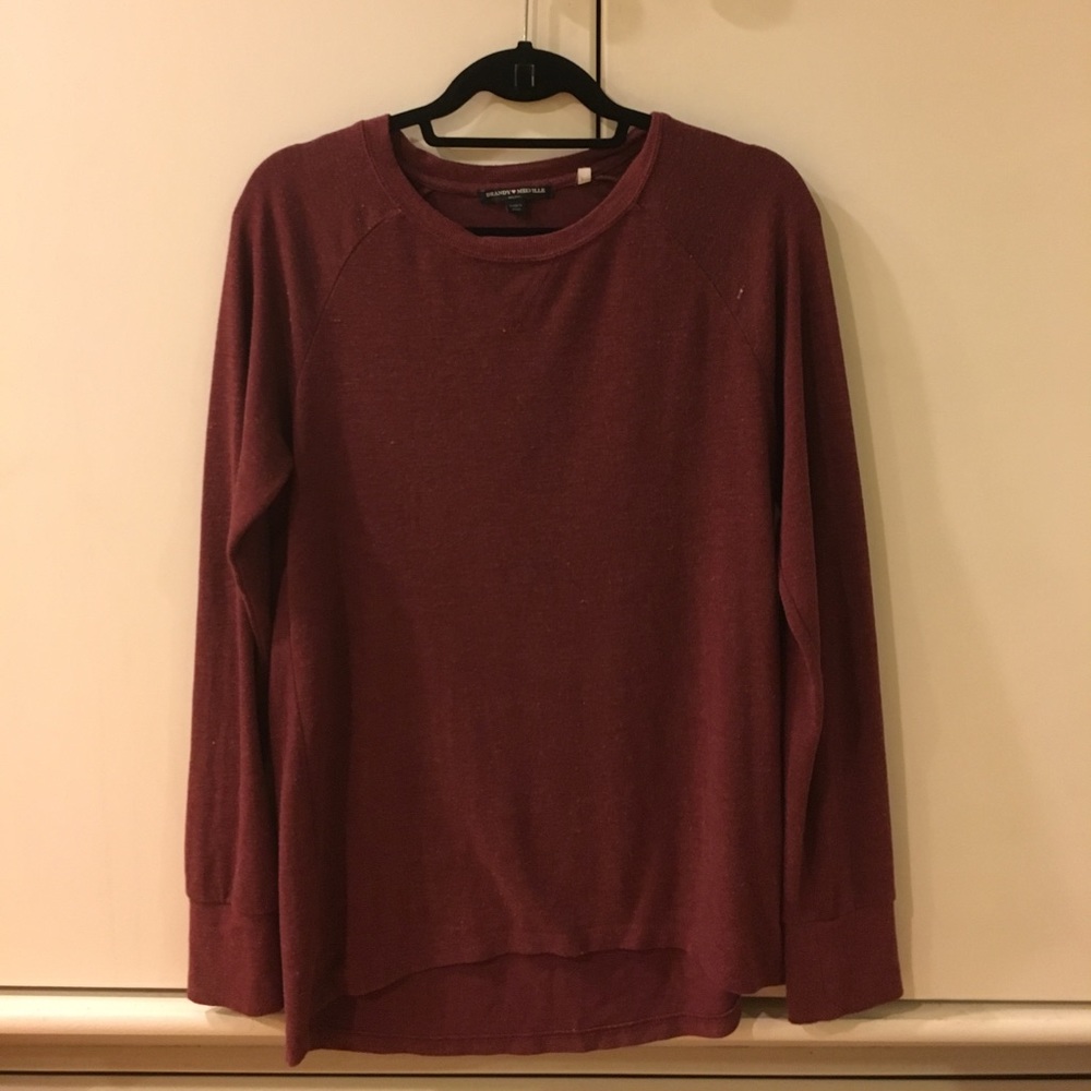 Brandy Melville Maroon Shirt