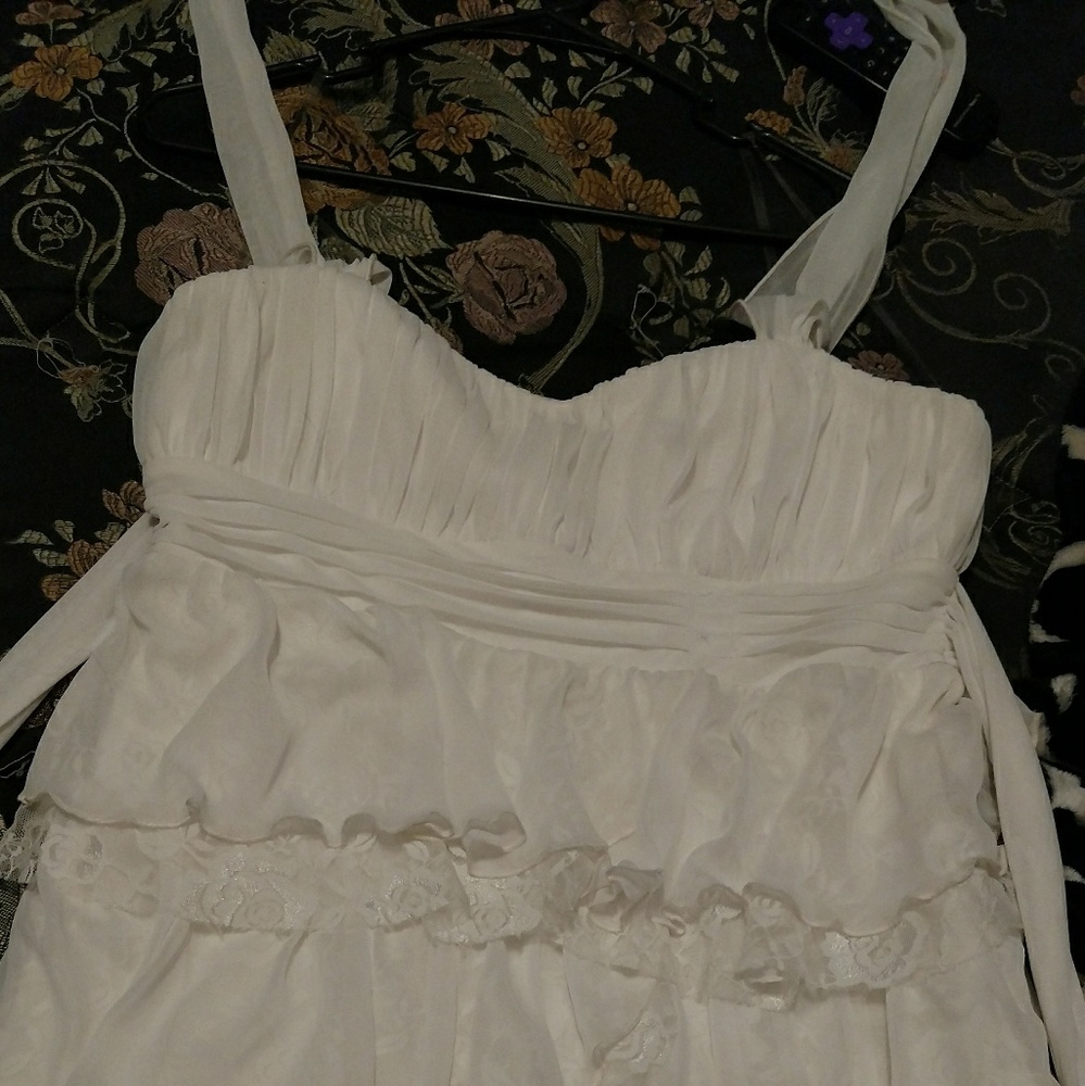 Lace halter dress