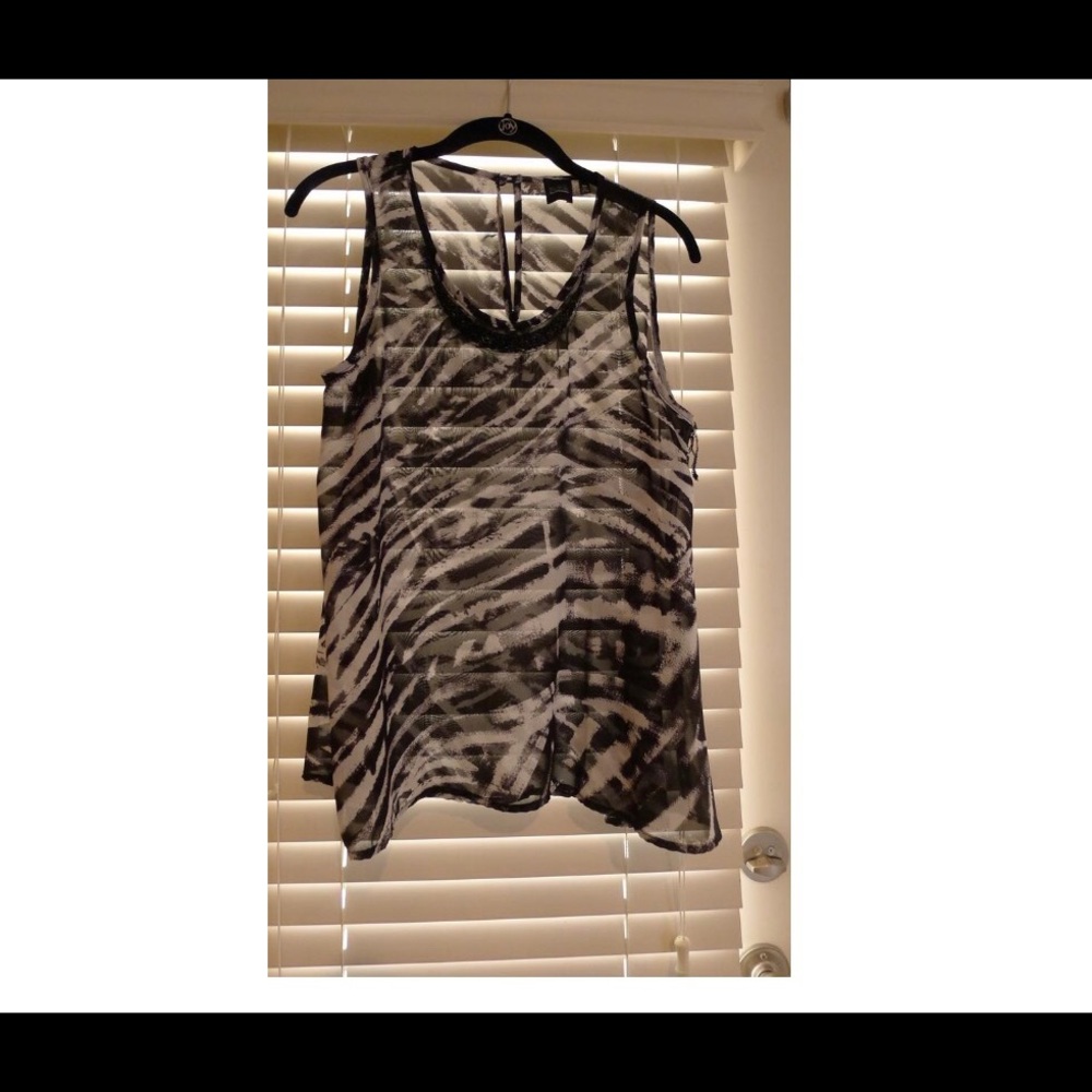 Saks Fifth Ave Black Label Sheer Top M Euphoria Gossip Girl