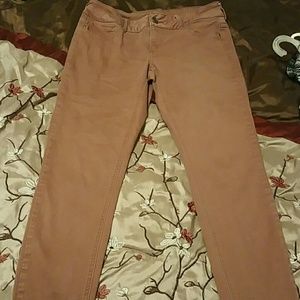 Copper colored jeggings