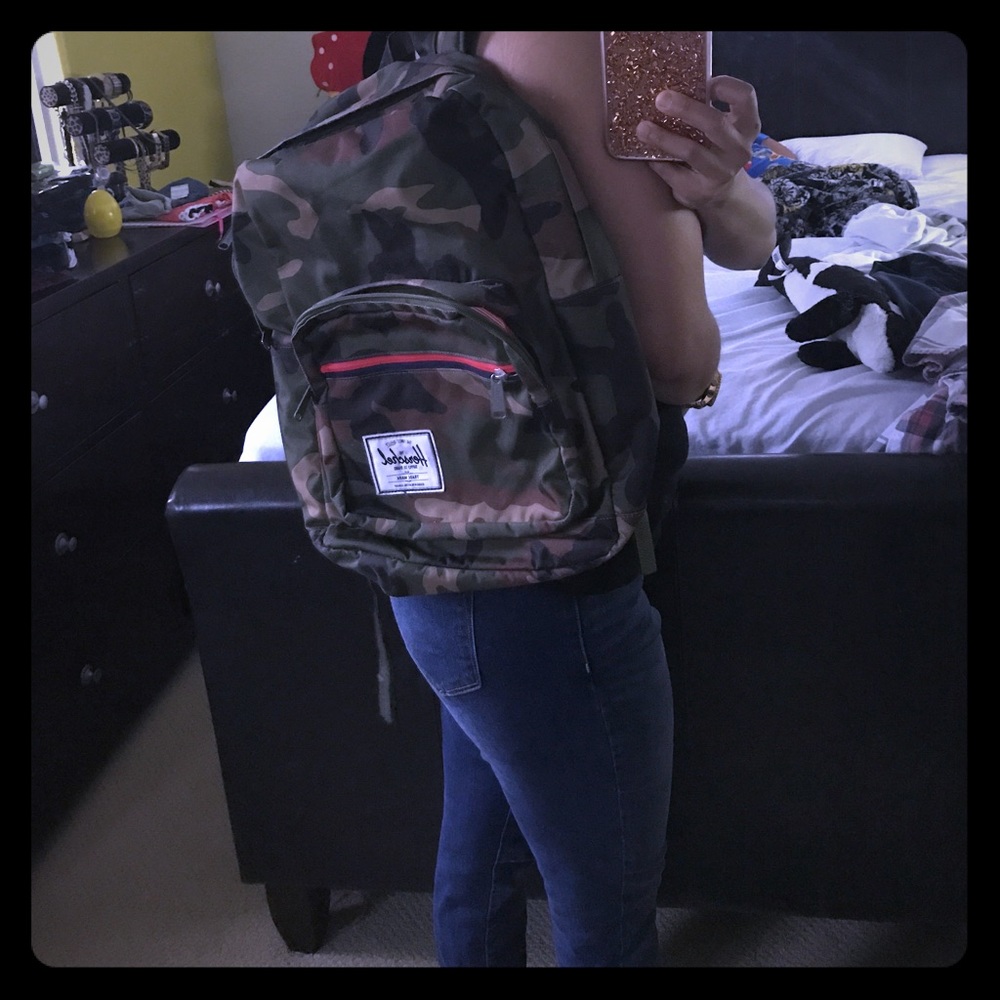 Herschel camo print backpack