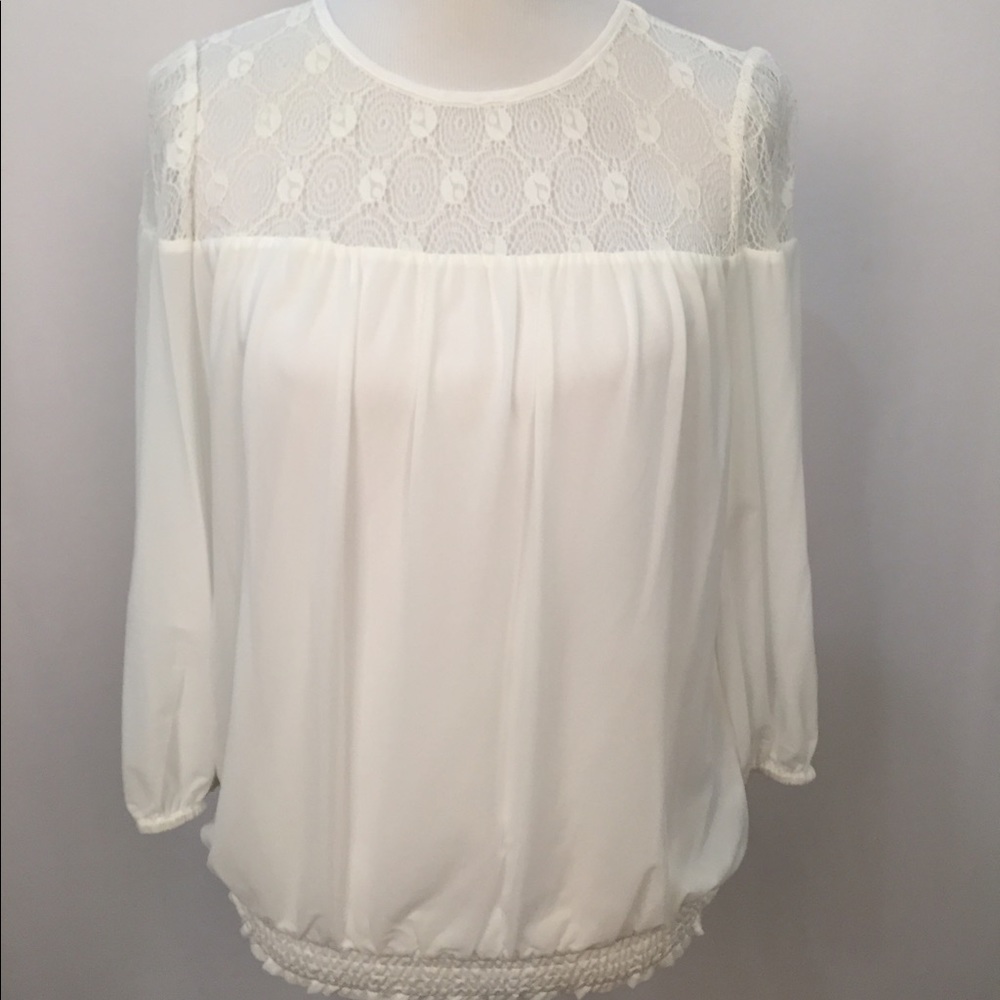 Chiffon-Long-Sleeve-Lace-T-Shirt-Tops-Blouse