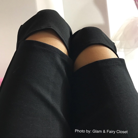 Sale!! πππππCasual Pants With Knee Slit - Picture 2 of 4