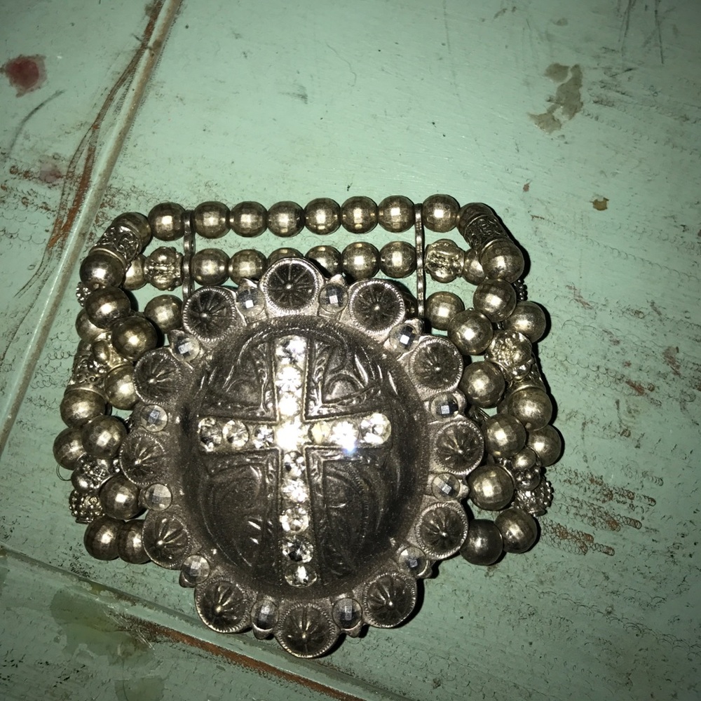Western cross bracelet