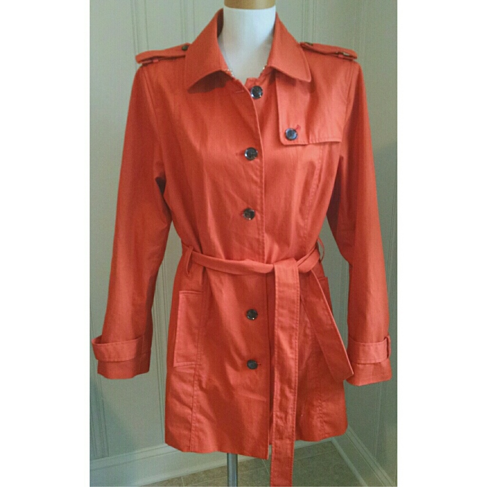 Banana Republic Orange Trench Coat LAST !!!