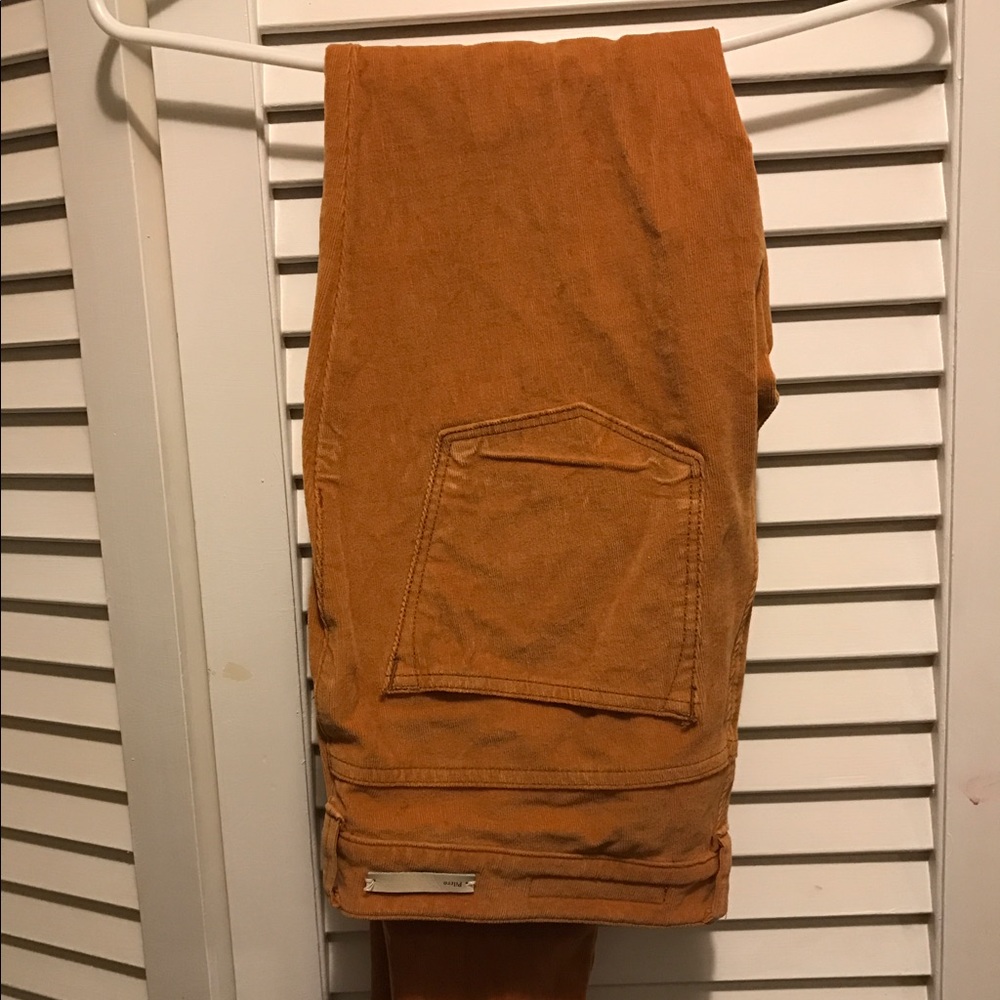 Anthropologie high-rise velvet skinny jeans