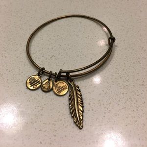 Feather Alex & Ani bracelet