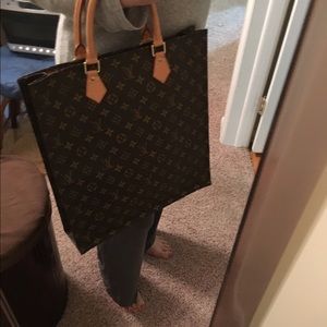 Auth Louis Vuitton Sac Plat tote code MI0065