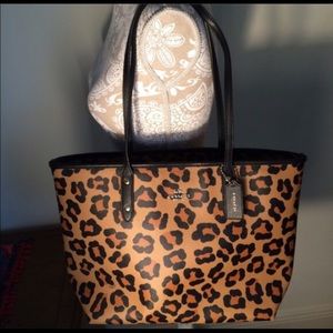 Cheetah Print Coach Bag NWT