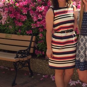 J Crew EUC red, white, and blue dress