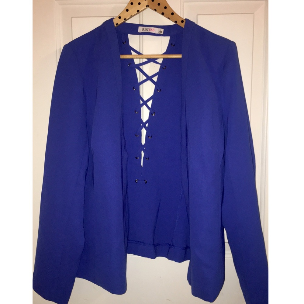 JustFab Twist Back Blazer