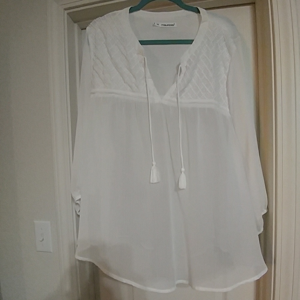 White Sheer Top