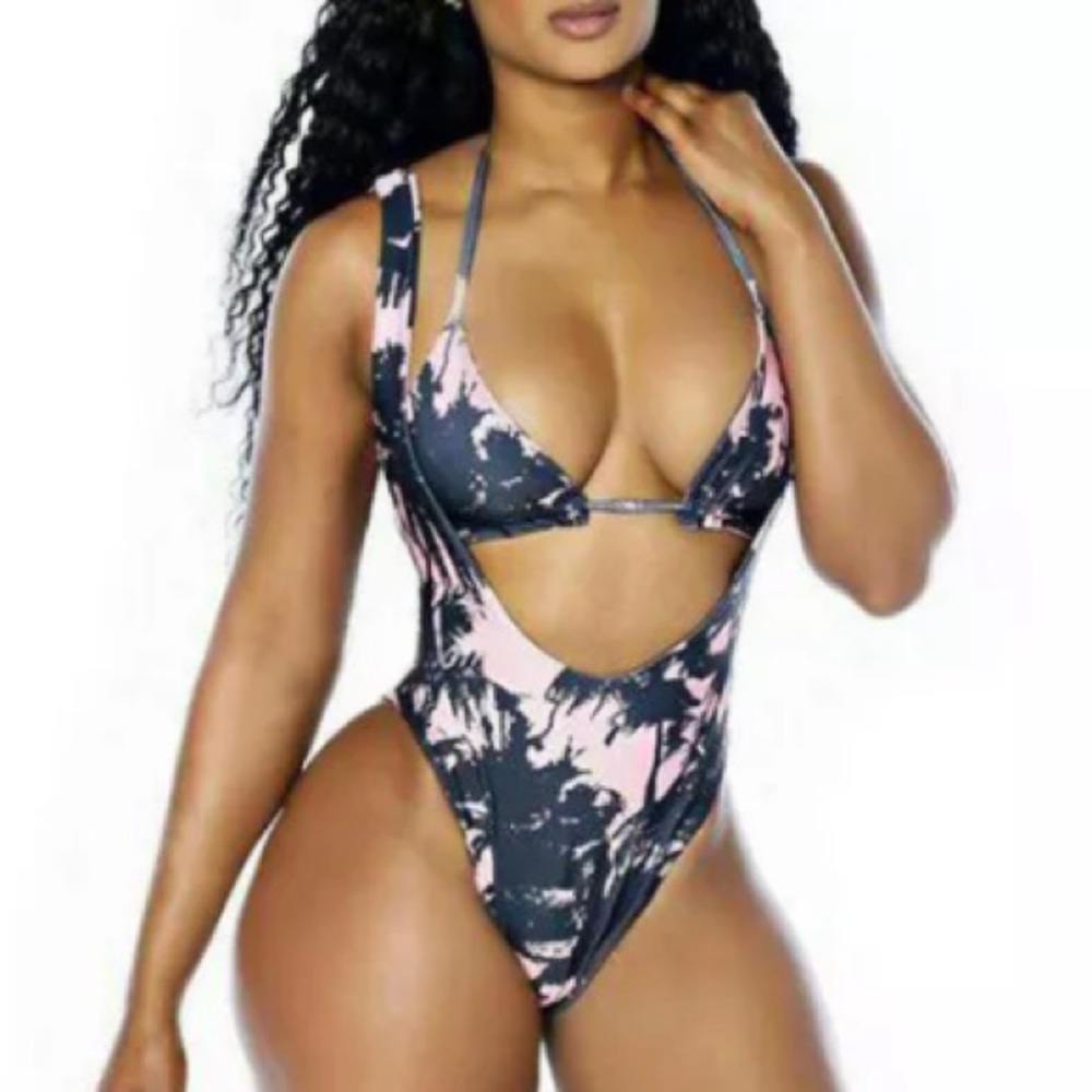 Two piece bikini suspenders