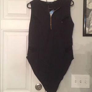 Black plus size one piece
