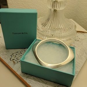 Tiffany & Co Cushion Cut Square Bangle Bracelet