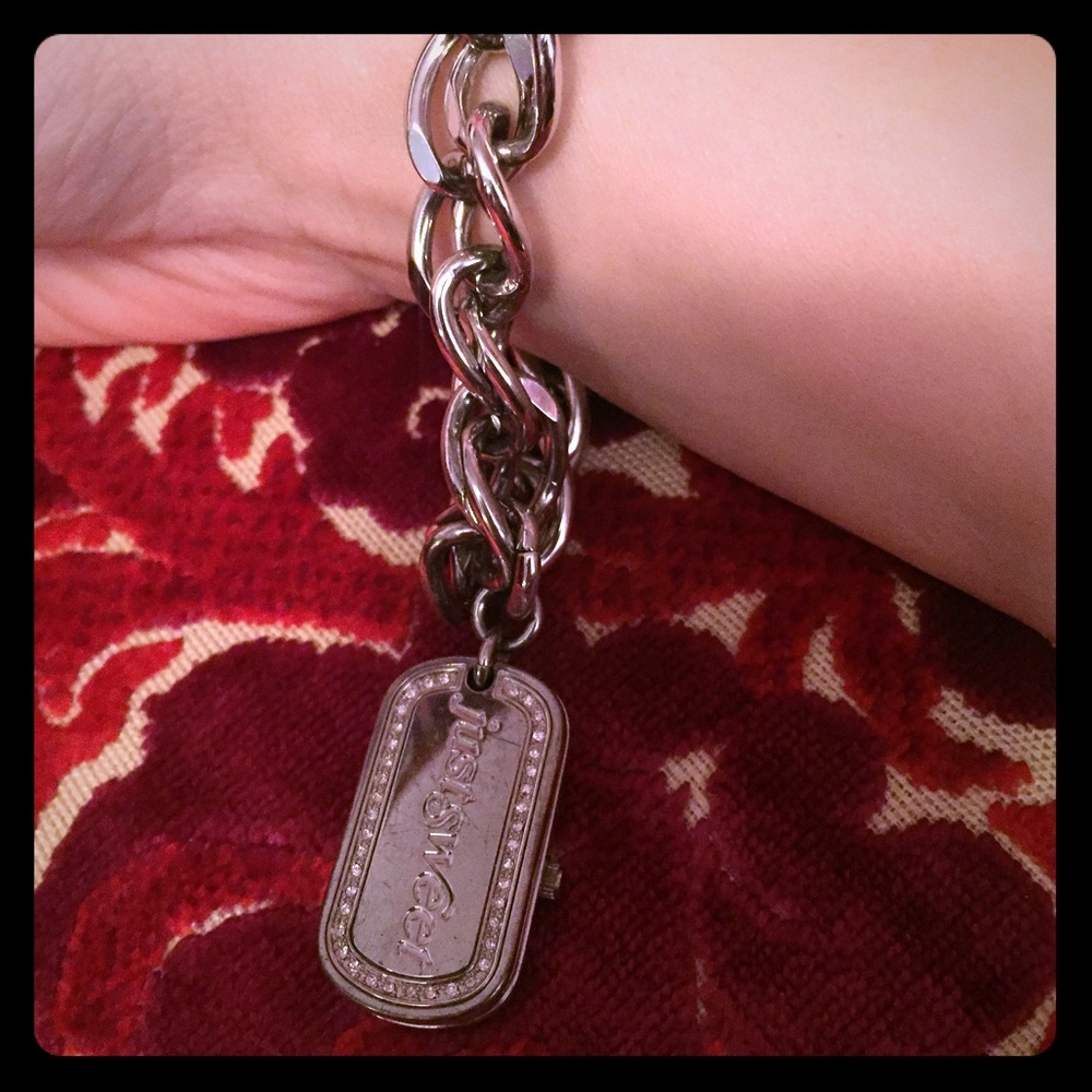 Just Sweet chain link bracelet watch
