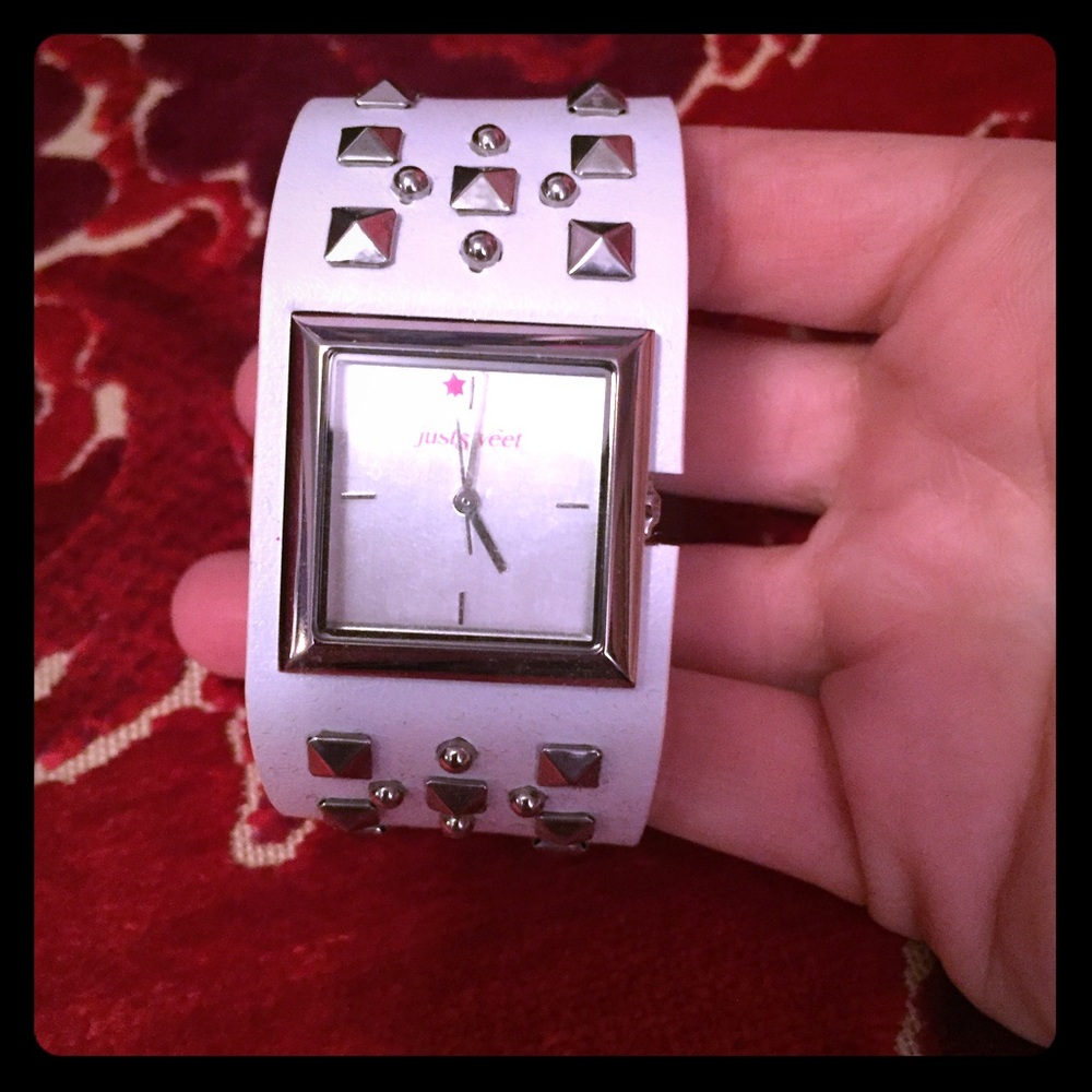 Just Sweet white wristwatch