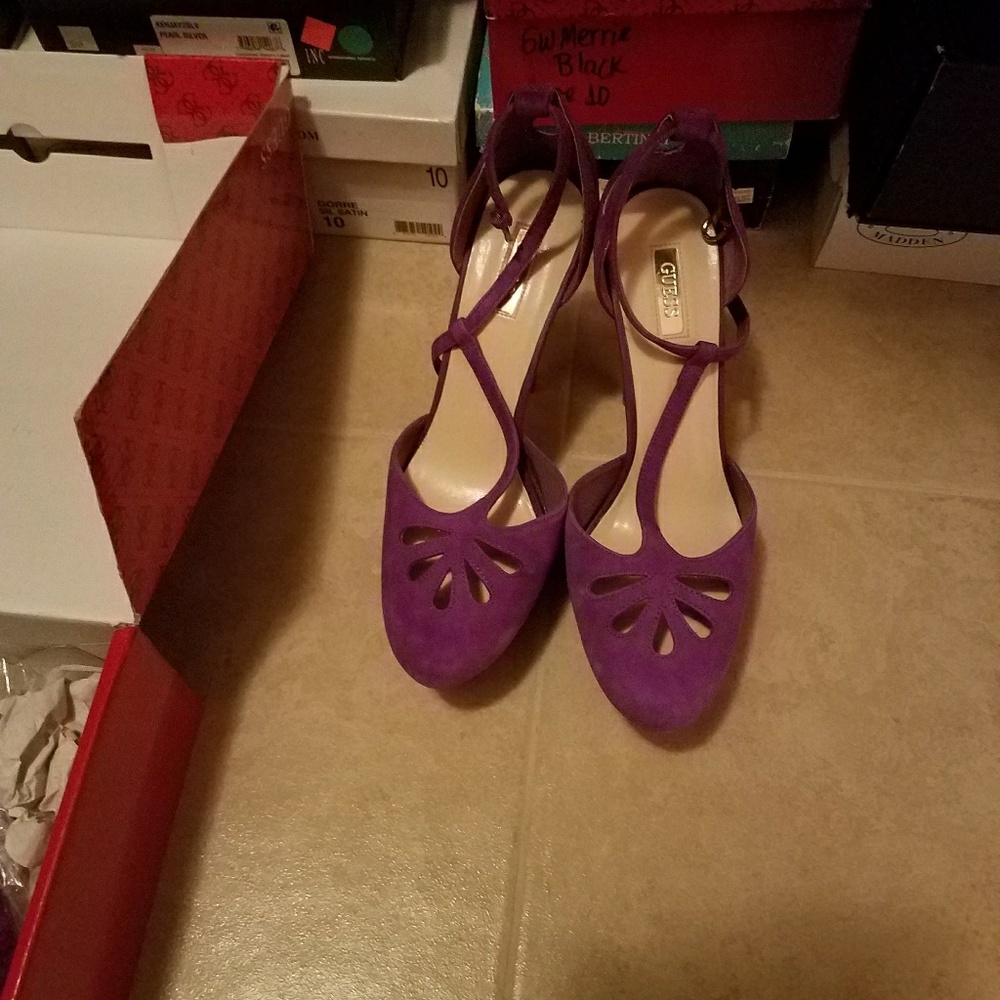 Purple Guess shoes