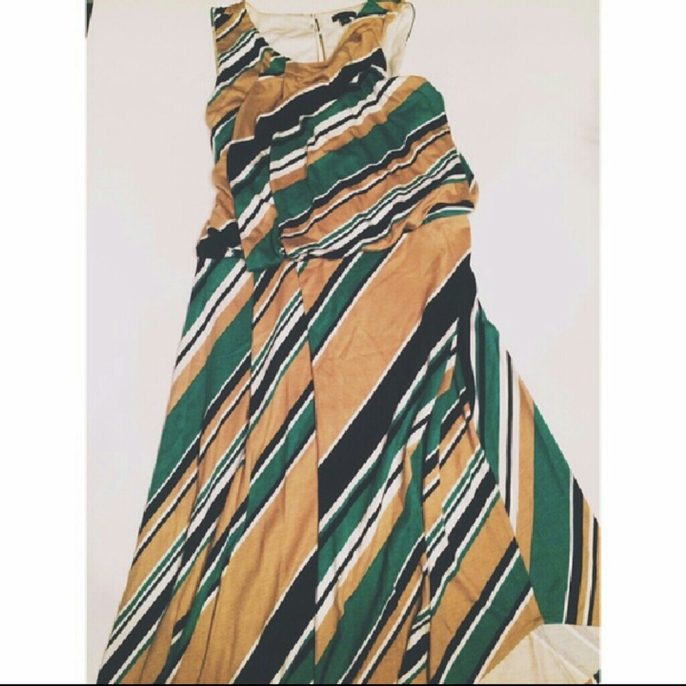 Ann Taylor Multicolored Midi Dress