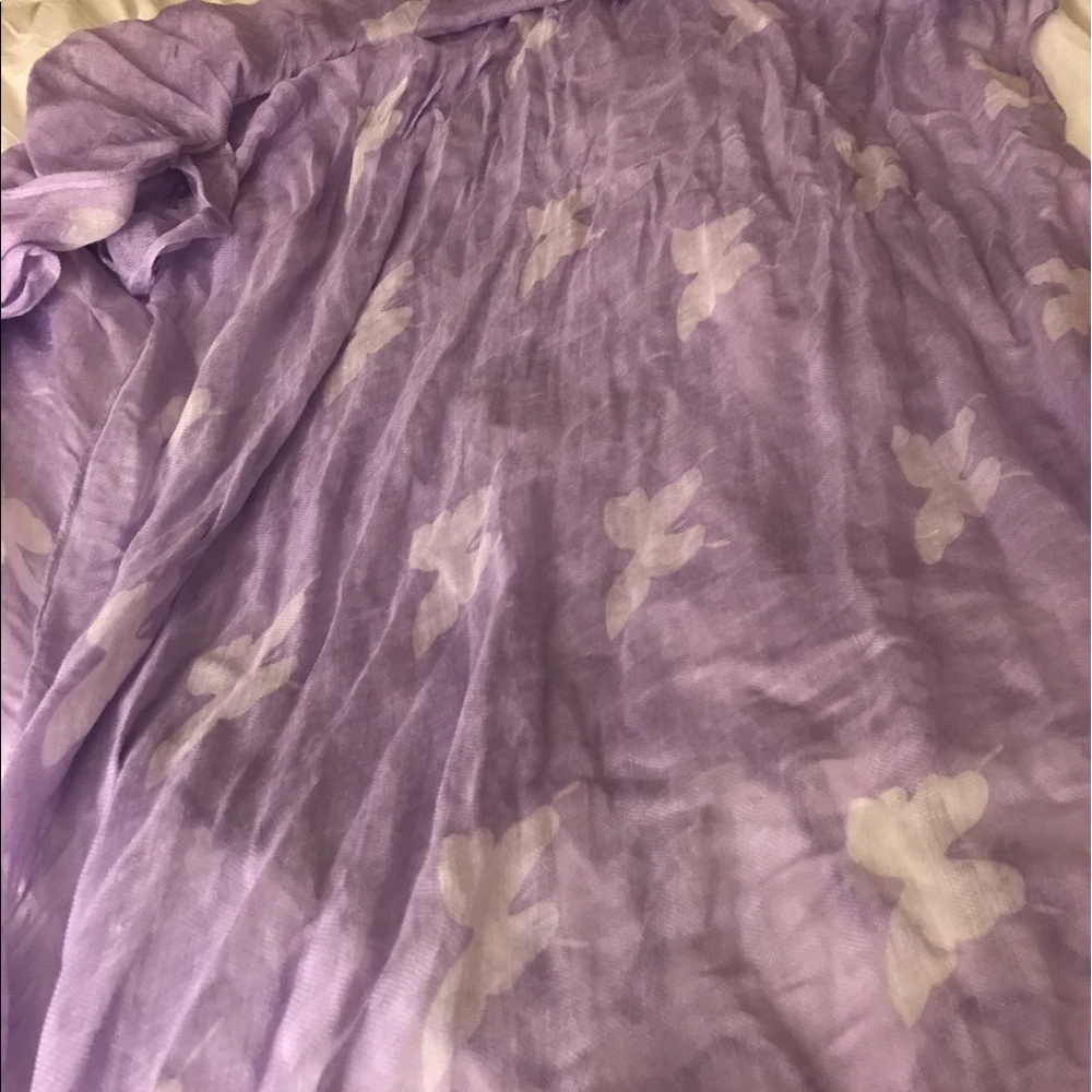 Purple Butterfly scarf