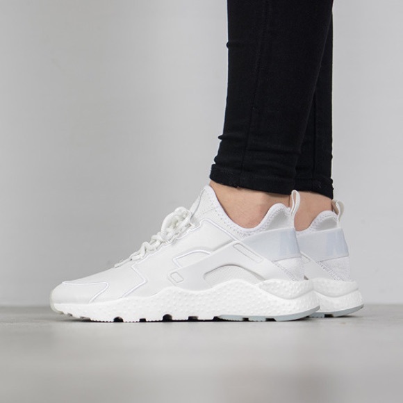 Nike Shoes - Nike Air Huarache Ultra White Leather Sneakers