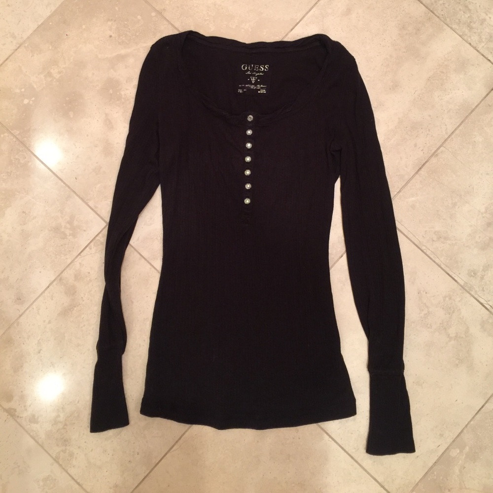 GUESS Black Long Sleeve