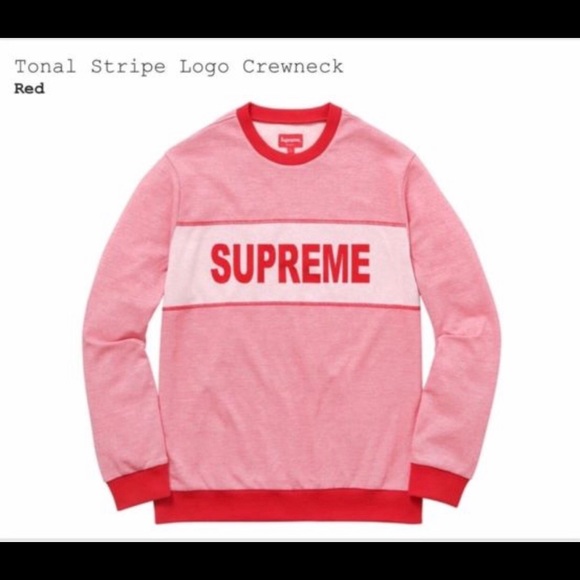 red supreme sweater