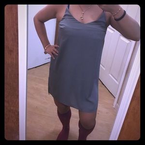 Gray Slip-on Dress