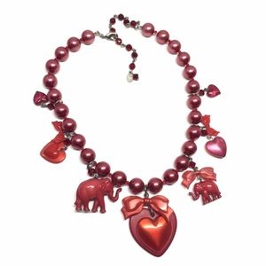 Tarina Tarantino Heart Statement Necklace ❤️ 🐘