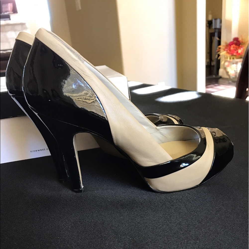 Black and Beige heels
