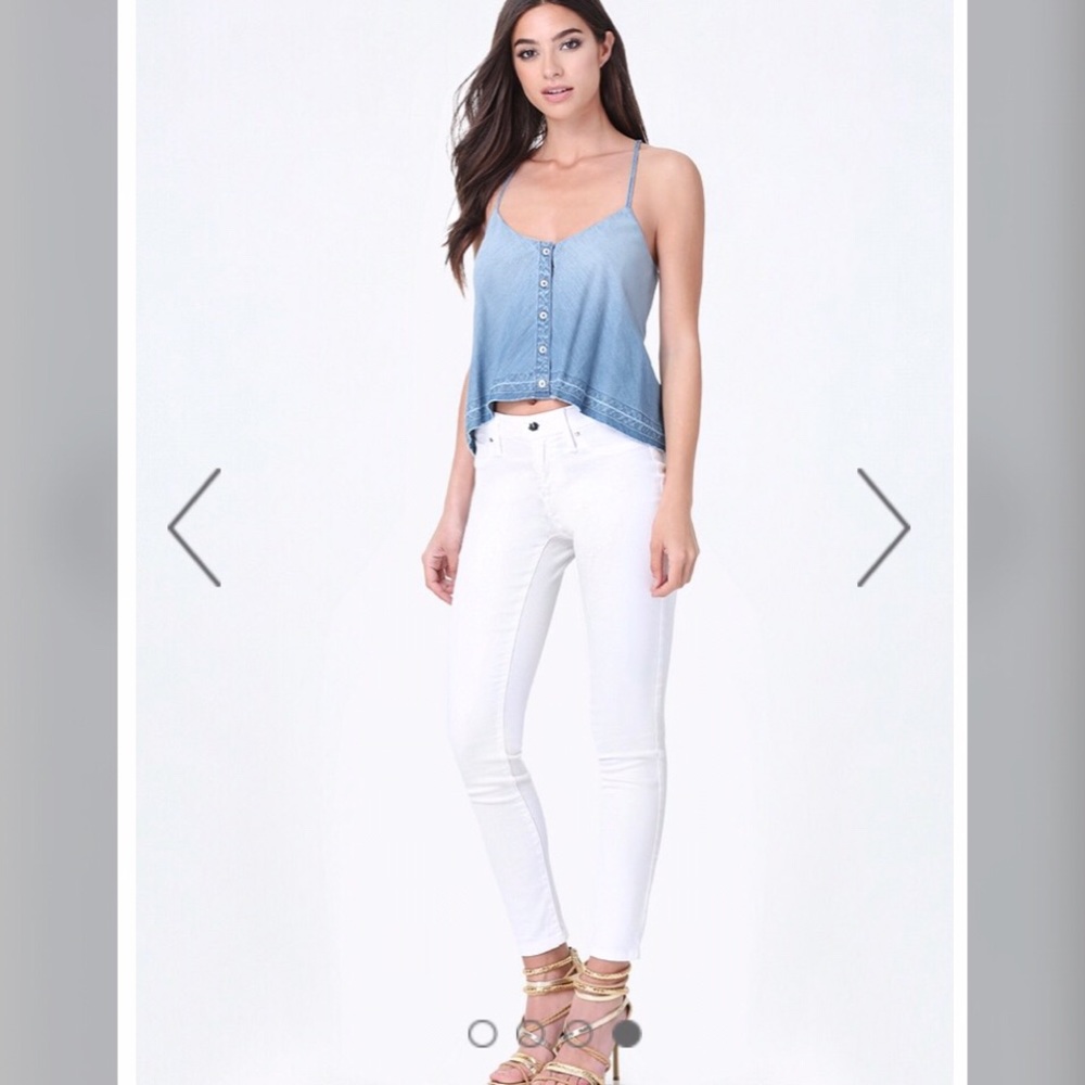 Bebe Denim Release Hi-Lo Cami $79