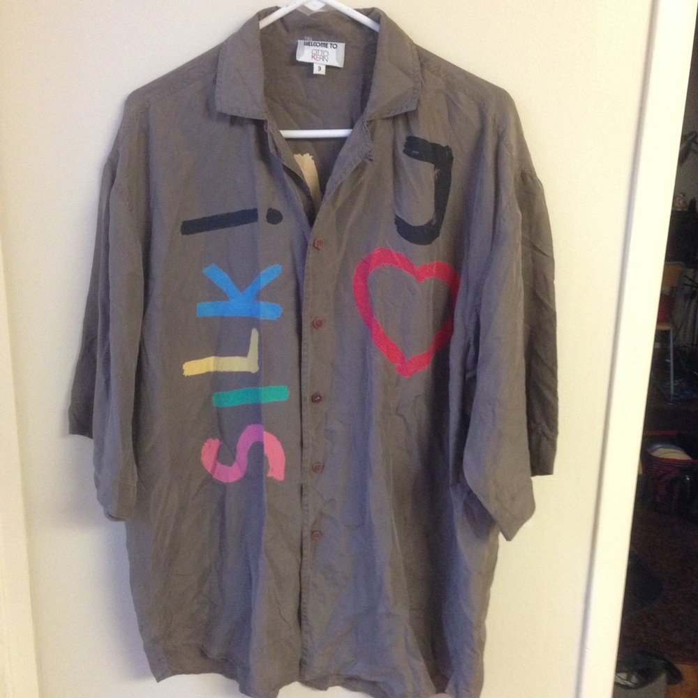 Otto Kern Vintage Silk Button Up Blouse