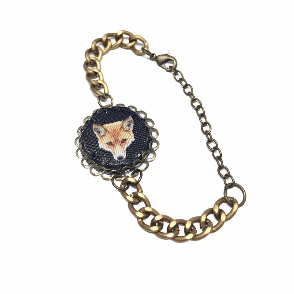 Loschy Brass Fox Bracelet